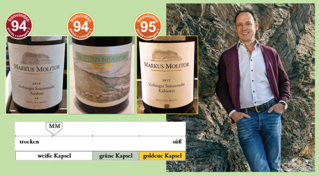 Up to 98 bonvinitas points: Top noble Rieslings from the Wine Estate Markus Molitor / Moselle