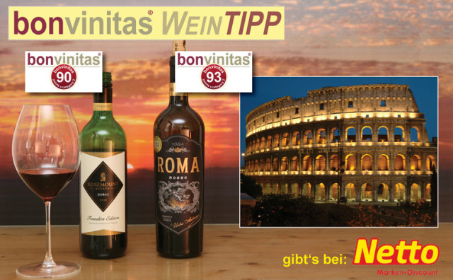 bonvinitas Weintipps rot: South Australia und Roma, 90 und 93 Punkte