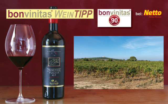 bonvinitas Weintipp: Primitivo Puglia IGT – 90 Punkte