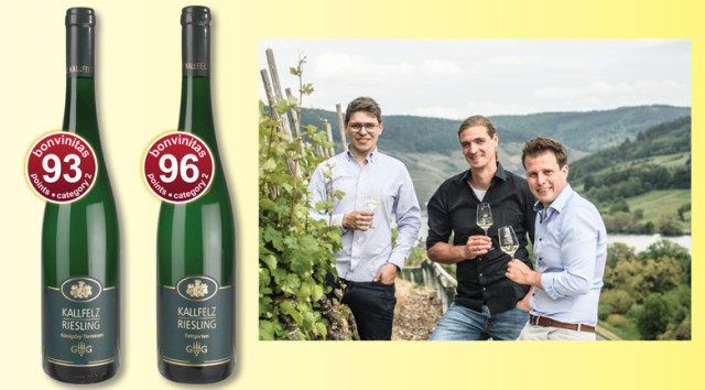 93 and 96 bonvinitas points: each Grosses Gewächs oft the Wine Estate Albert Kallfelz