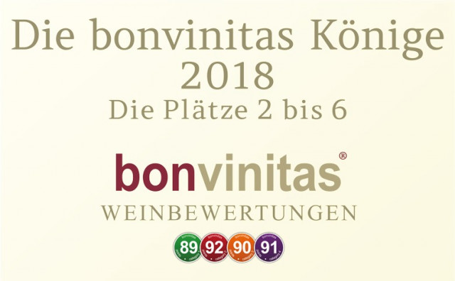 Die bonvinitas-Könige 2018 – die Plätze 2 bis 6