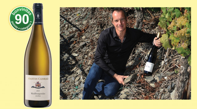 90 bonvinitas points: Quaffable, full-bodied Pinot Blanc – pleasantly light