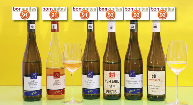 Tolle Range, 91 und 92 Punkte: beste Weine mit Restsüße der bonvinitas Weinbewertung 4.4.2022